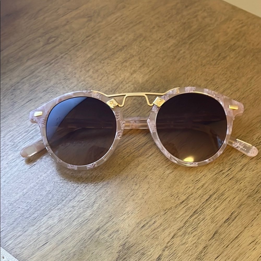 KREWE ST. LOUIS Plaid 18k Classic Sunglasses